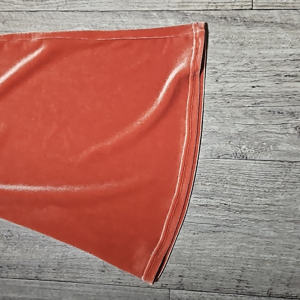 Home Cooked Karma Orange Velvet Bell Bottoms - Picture 10 of 13